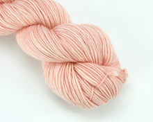 Load image into Gallery viewer, Light Peach—Hand-Dyed Yarn (fingering, dk, worsted and bulky weight yarn)
