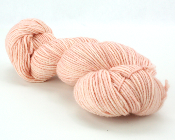 Light Peach—Hand-Dyed Yarn (fingering, dk, worsted and bulky weight yarn)