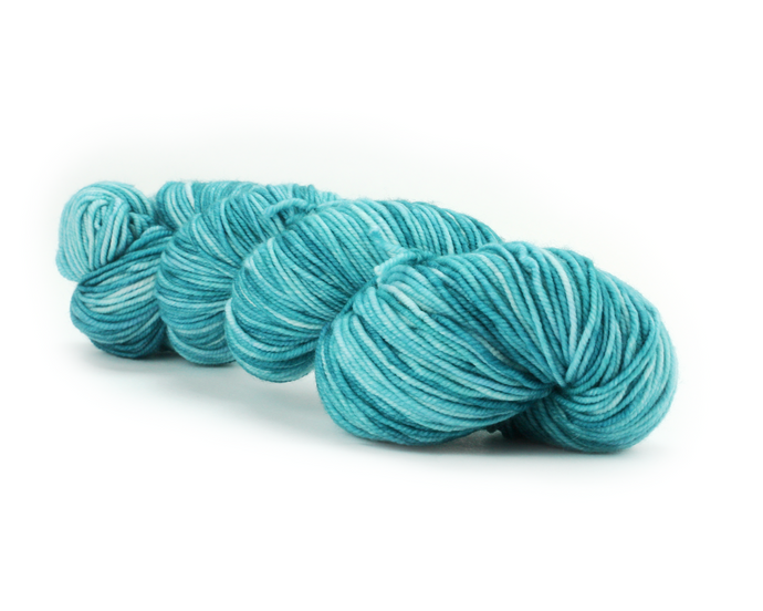 Teal—Hand-Dyed Yarn (fingering, dk, worsted and bulky weight)