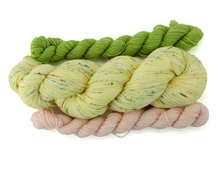 Load image into Gallery viewer, Buttercup Sock Set—Hand-Dyed Yarn (fingering weight)
