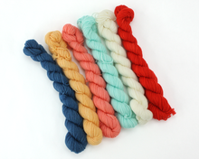 Load image into Gallery viewer, Mini Skein County Fair—Set of 6—Hand-dyed yarn
