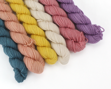 Load image into Gallery viewer, Mini Skein Harvest Moon—Set of 6—Hand-dyed yarn
