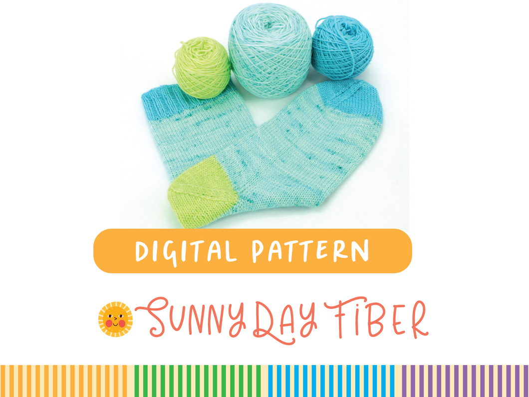Cozy Classic Sock Pattern in 3 sizes