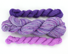 Load image into Gallery viewer, Twilight Skies Sock Set—Hand-Dyed Yarn (fingering weight)
