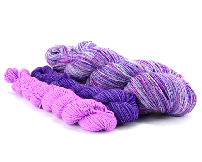 Twilight Skies Sock Set—Hand-Dyed Yarn (fingering weight)