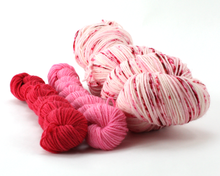 Load image into Gallery viewer, Candy Heart Confetti Sock Set—Hand-Dyed Yarn (fingering weight)
