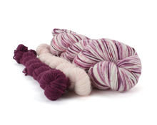 Load image into Gallery viewer, Berry Patch Sock Set—Hand-Dyed Yarn (fingering weight)
