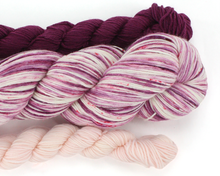 Load image into Gallery viewer, Berry Patch Sock Set—Hand-Dyed Yarn (fingering weight)
