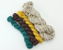 Load image into Gallery viewer, Summer Camp Sock Set—Hand-Dyed Yarn (fingering weight)
