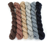 Load image into Gallery viewer, Mini Skein Fireside—Set of 6—Hand-dyed yarn
