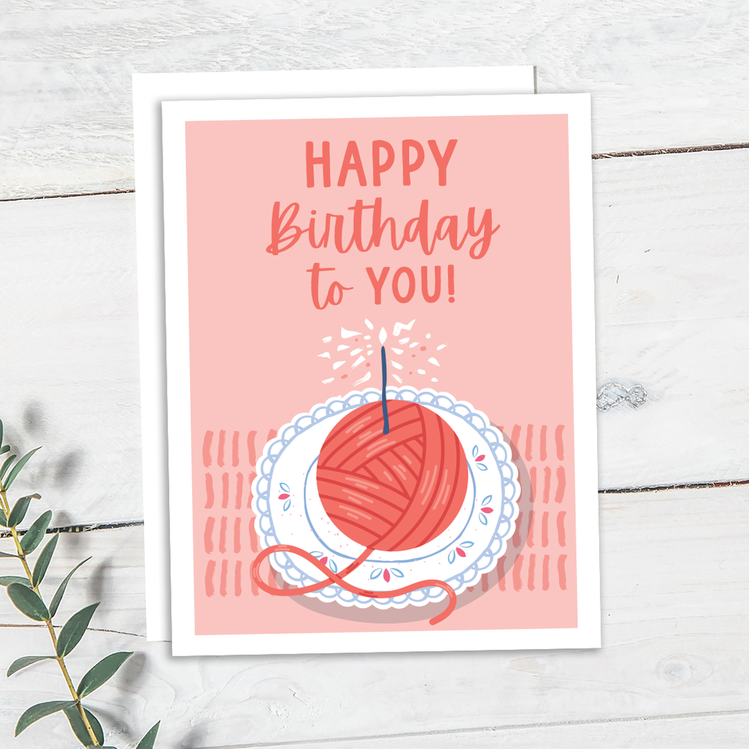 Happy Birthday Yarn Cake!
