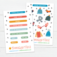 Knitting Journal Stickers
