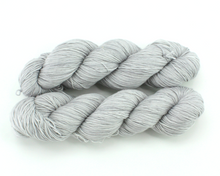 Load image into Gallery viewer, Light Grey—Hand-Dyed Yarn (fingering, dk, worsted and bulky weight yarn)

