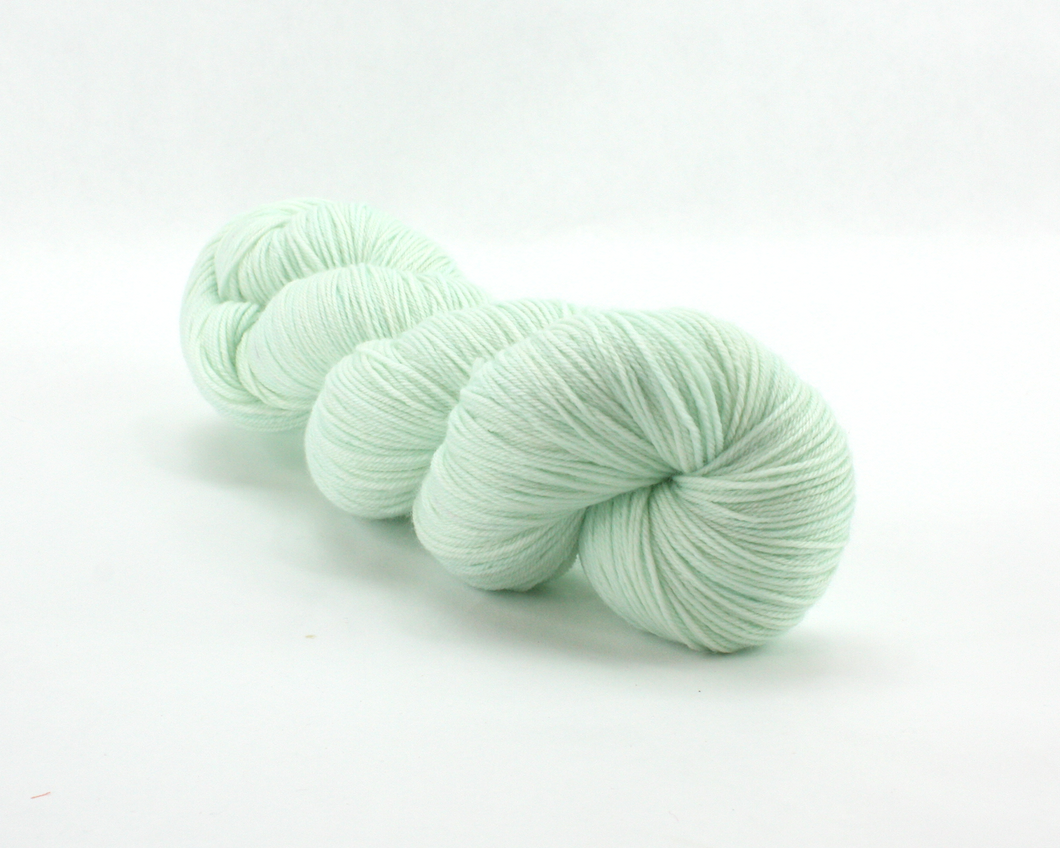Light Mint—Hand-Dyed Yarn (fingering, dk, worsted and bulky weight yarn)