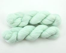 Load image into Gallery viewer, Light Mint—Hand-Dyed Yarn (fingering, dk, worsted and bulky weight yarn)
