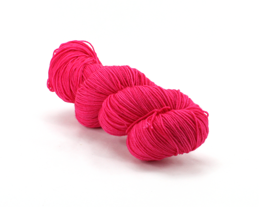 Magenta—Hand-Dyed Yarn (fingering, dk, worsted and bulky weight yarn)