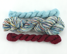 Load image into Gallery viewer, Midwinter Morning Sock Set—Hand-Dyed Yarn (fingering weight)
