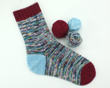 Load image into Gallery viewer, Midwinter Morning Sock Set—Hand-Dyed Yarn (fingering weight)
