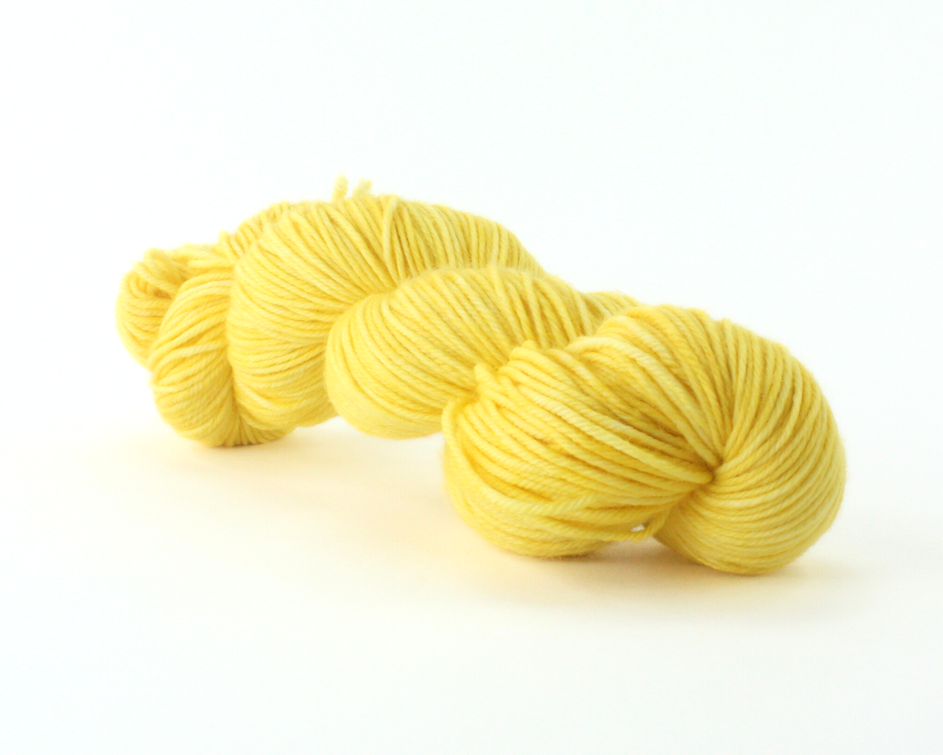 Mustard—Hand-Dyed Yarn (fingering, dk, worsted and bulky weight yarn)