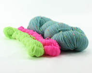 Light Baby Neon Tweed Sock Set—Hand-Dyed Yarn (fingering weight)