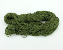 Load image into Gallery viewer, Olive—Hand-Dyed Yarn (fingering, dk, worsted and bulky weight yarn)
