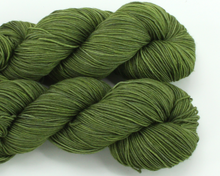 Load image into Gallery viewer, Olive—Hand-Dyed Yarn (fingering, dk, worsted and bulky weight yarn)
