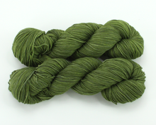 Load image into Gallery viewer, Olive—Hand-Dyed Yarn (fingering, dk, worsted and bulky weight yarn)
