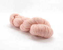 Load image into Gallery viewer, Peach—Hand-Dyed Yarn (fingering, dk, worsted and bulky weight yarn)
