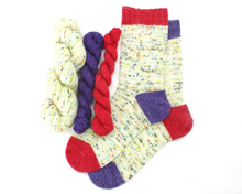 Load image into Gallery viewer, PRIDE Rainbow Sock Set—Hand-Dyed Yarn (fingering weight)
