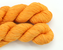 Load image into Gallery viewer, Pumpkin—Hand-Dyed Yarn (fingering, dk, worsted and bulky weight yarn)
