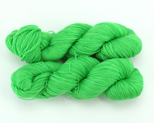Load image into Gallery viewer, Rainbow Green—Hand-Dyed Yarn (fingering, dk, worsted and bulky weight yarn)
