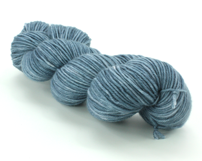 Rustic Blue—Hand-Dyed Yarn (fingering, dk, worsted and bulky weight yarn)