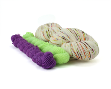 Load image into Gallery viewer, Spooky Sprinkles Sock Set—Hand-Dyed Yarn (fingering weight)

