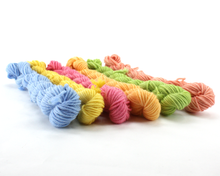 Load image into Gallery viewer, Mini Skein Flower Child—Set of 6—Hand-dyed yarn
