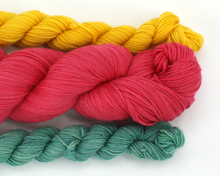 Load image into Gallery viewer, Strawberry Patch Sock Set—Hand-Dyed Yarn (fingering weight)
