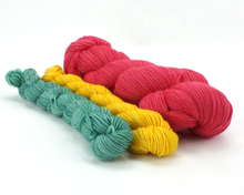 Load image into Gallery viewer, Strawberry Patch Sock Set—Hand-Dyed Yarn (fingering weight)
