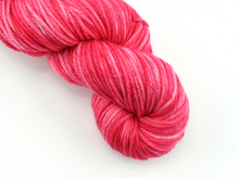 Load image into Gallery viewer, Cherry Red—Hand-Dyed Yarn (fingering, dk, worsted and bulky weight yarn)
