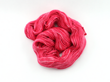 Load image into Gallery viewer, Cherry Red—Hand-Dyed Yarn (fingering, dk, worsted and bulky weight yarn)
