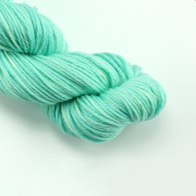 Load image into Gallery viewer, Aqua Green Blue—Hand-Dyed Yarn (fingering, dk, worsted and bulky weight)
