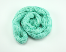 Load image into Gallery viewer, Aqua Green Blue—Hand-Dyed Yarn (fingering, dk, worsted and bulky weight)
