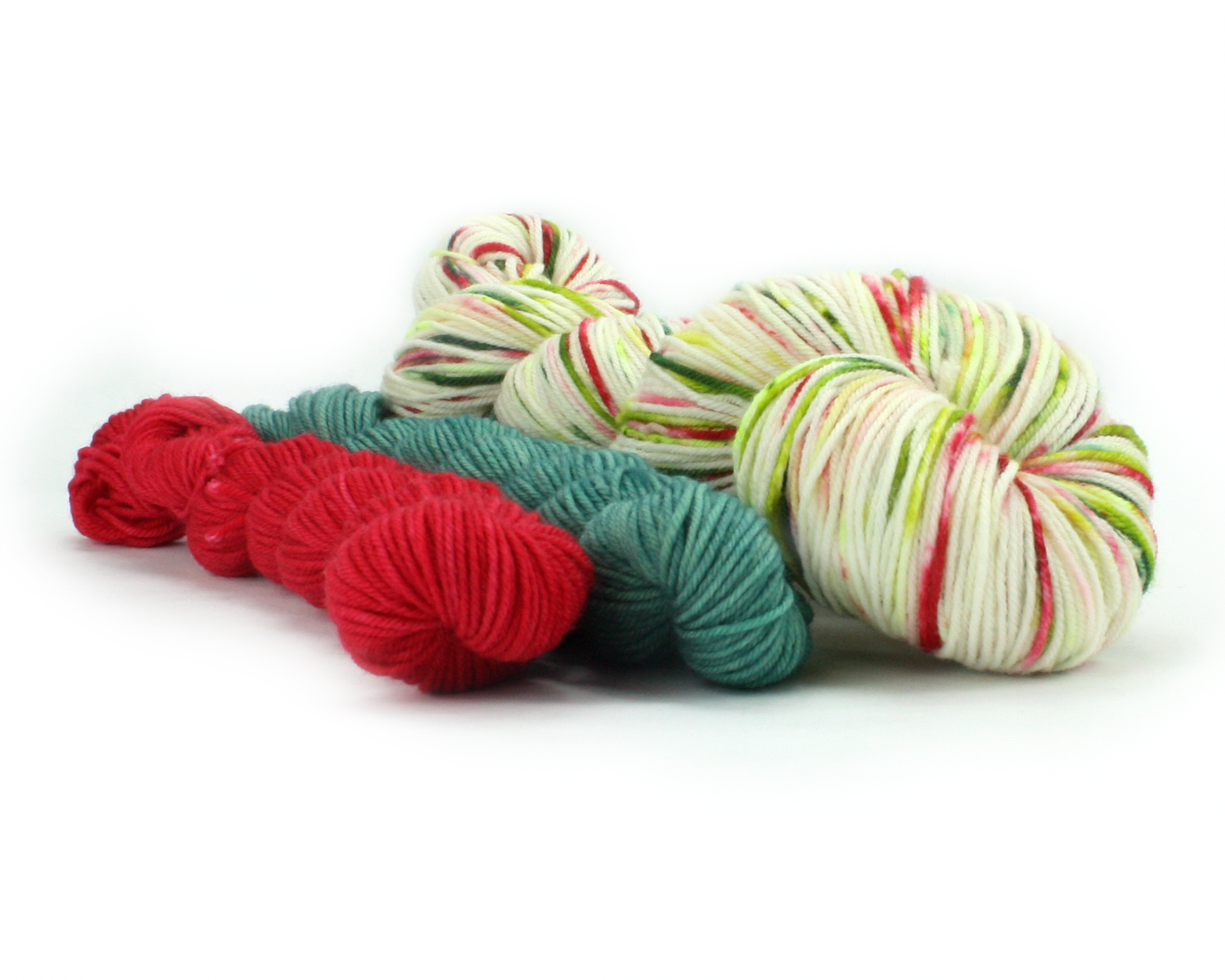 Hand Dyed Christmas Sock Yarn in Traditional Green and Red Perfect for  Socks, Gnomes, and Christmas Decor in 50 Gram Half Skeins of Yarn 