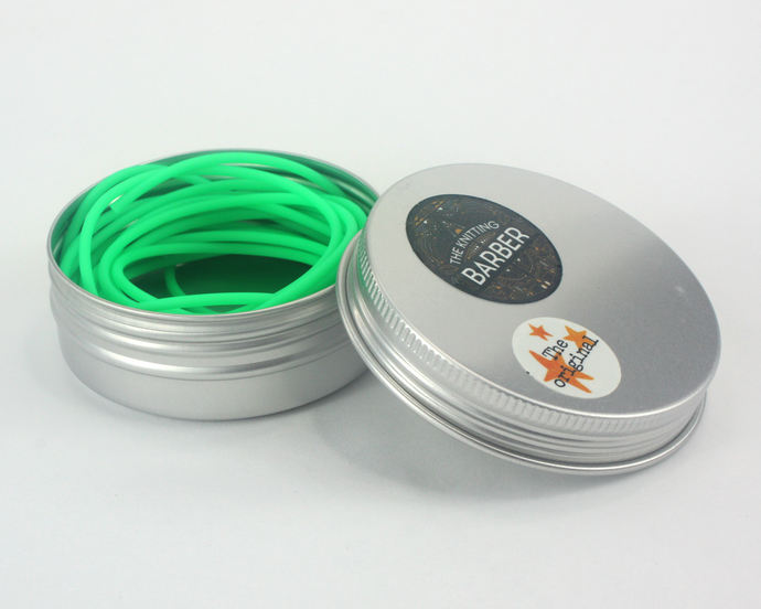 Knitting Barber Cords--the original hollow stitch holder cord
