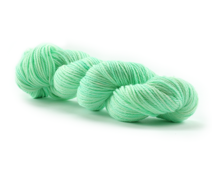 Mint Green—Hand-Dyed Yarn (fingering, dk, worsted and bulky weight yarn)
