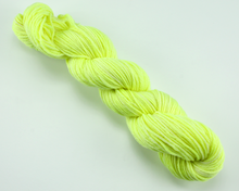 Load image into Gallery viewer, Neon Yellow—Hand-Dyed Yarn (fingering, dk, worsted and bulky weight yarn)
