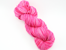 Load image into Gallery viewer, Valentine Pink—Hand-dyed Yarn (fingering, dk, worsted and bulky weight)
